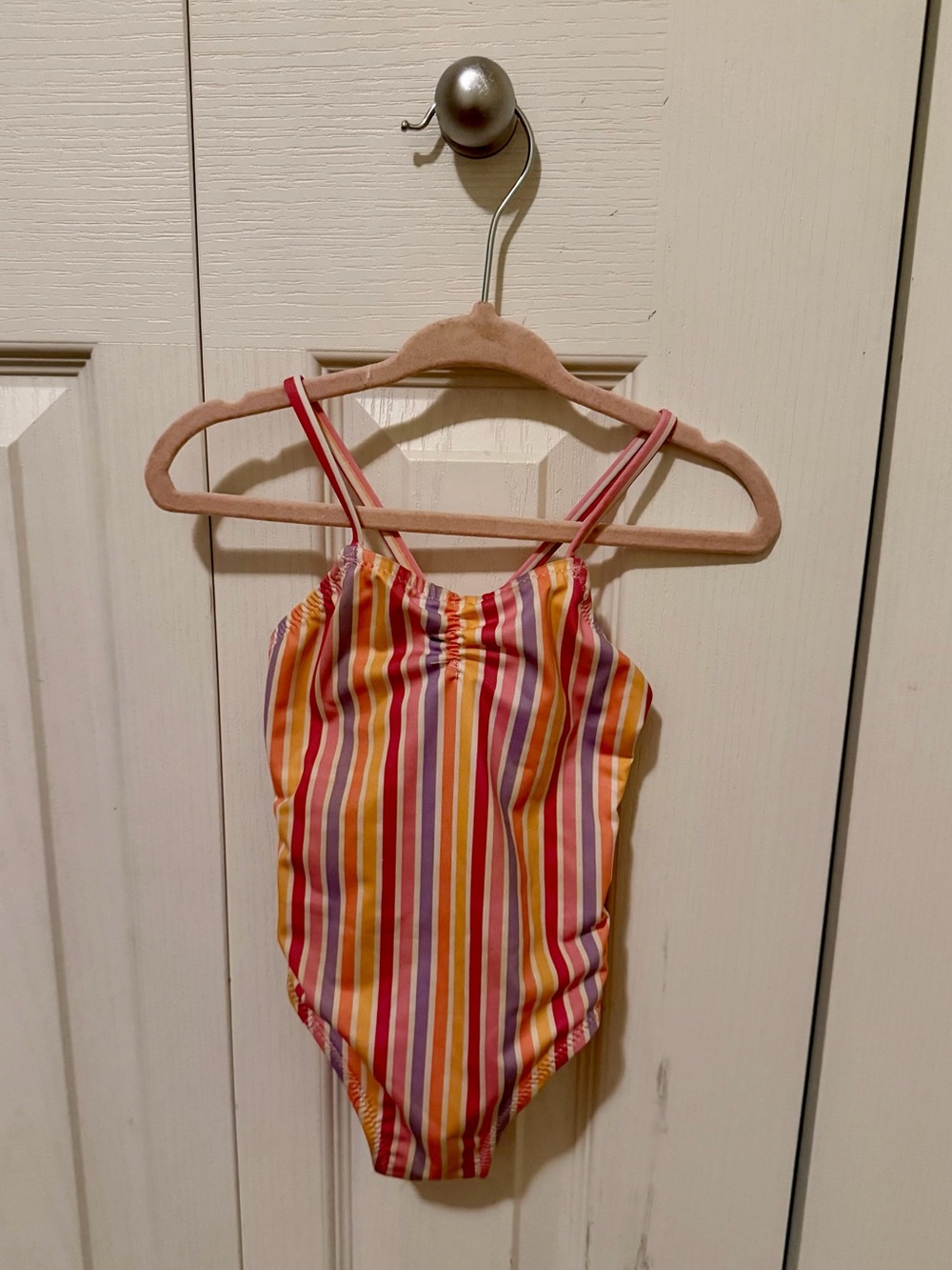 Zara Kids Striped One-Piece Swimsuit - Pink, Yellow & Orange